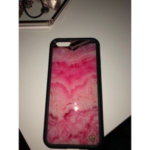 Pink Marble Wildflower iphone 6 6s case